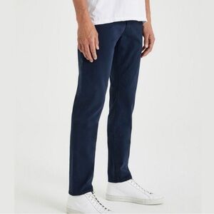 AG Adriano Goldschmidt Navy Blue Tellis Modern Slim‎ Cotton Lightweight Classic
